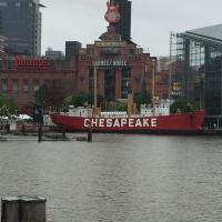 Chesapeake Lightship across the harbor
