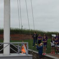 Bill Raising Flag at For McHenry