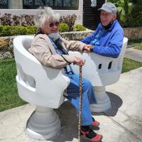 Tom and Darlene in Lovers Chair at Habaneros