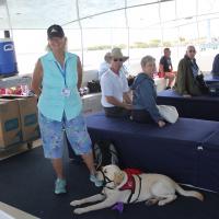 Jerry, Sandy, Penny, Bob, Nancy, Bob, Nancy, Steve on the boat