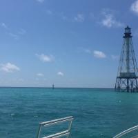 Alligator Reef lights old and new