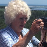 Lisa at the top of Assateague Lighthouse