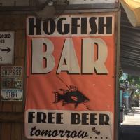 Beer Sign at Hogfish Bar
