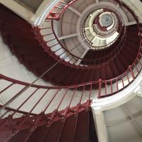 Stairs up to New Cape Henry Lighthouse