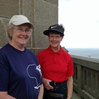 Betty & Peggy at the top of Phare d'Eckmulh