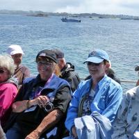 Darlene, Linda, Mary & Betty on the boat to Ile Vierge