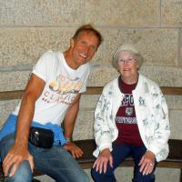 David relaxing with Betty.