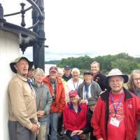 Quick group shot with our guide, Sleepy Hollow Historian Henry Steiner