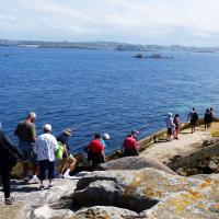 The small landing area at Ile Vierge and the rapidly changing tides explains why they gave us only 45 minutes for the group to climb the tallest traditional lighthouse in the world/