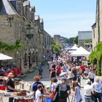Street vendors dominated our visit to the medieval town of Locronan.