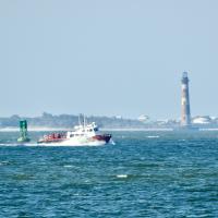 Morris Island Lighthouse and buoy