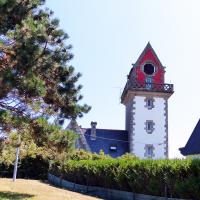 Colorful Rochebonne Lighthouse near St Malo
