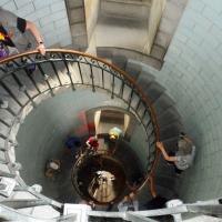 Lots of steps, almost 250, provided our first challenging climb at Phare de Goulphar