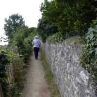 The hike to Pointe de Combrit (Phare de Sainte-Marine) was just around the corner and a short walk - NOT!