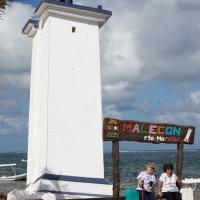 Debbie and Cheryl by Old Puerto Moreles Lighthouse