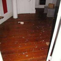 One of two large open rooms on 2nd deck; notice the original floor.